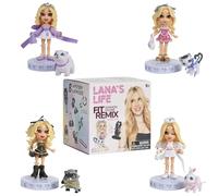 Lana's Life Fit Remix Mini Boutique Figure - Bambole alla moda da 7,6 cm con 8 accessori misteriosi - Mix & Match Hair, Outfit & Jewellery
