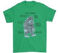 L'Anatomia Di Bigfoot Maglietta Uomo 100% Cotone
