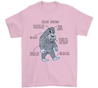 L'Anatomia Di Bigfoot Maglietta Uomo 100% Cotone