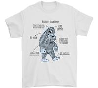 L'Anatomia Di Bigfoot Maglietta Uomo 100% Cotone