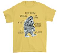 L'Anatomia Di Bigfoot Maglietta Uomo 100% Cotone