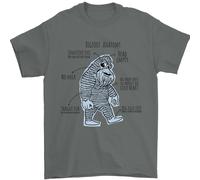 L'Anatomia Di Bigfoot Maglietta Uomo 100% Cotone