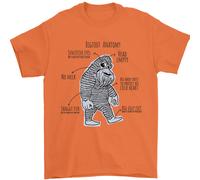L'Anatomia Di Bigfoot Maglietta Uomo 100% Cotone