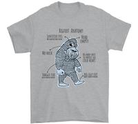 L'Anatomia Di Bigfoot Maglietta Uomo 100% Cotone