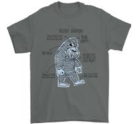 L'Anatomia Di Bigfoot Maglietta Uomo 100% Cotone