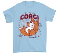 L'Anatomia Di Un Corgi Uomo T-Shirt 100% Cotone