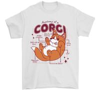 L'Anatomia Di Un Corgi Uomo T-Shirt 100% Cotone