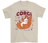 L'Anatomia Di Un Corgi Uomo T-Shirt 100% Cotone