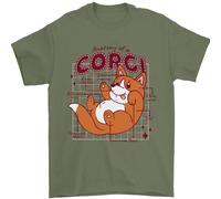 L'Anatomia Di Un Corgi Uomo T-Shirt 100% Cotone