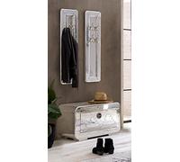 LaNatura Airman - Set di assi in legno di mango MDF, alluminio, colore: Argento