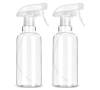 LANBEAUTIFY Bottiglie spray in plastica - Flaconi spray per la pulizia, 500 ml, confezione da 2, bottiglia spray vuota per piante, animali domestici, peli - Flacone spray ricaricabile (trasparente