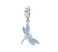 LANBEIDE Charm a forma di gufo per charm Pandora, in argento Sterling 925, per braccialetti Pandora, regali per donne, Argento sterling, Zircone