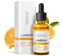 LANBENA 20% antiossidante vitamina C siero per viso, 30 ml/1 oz, Brightens, Removes Dark Spots, Reduces Wrinkles Anti-Aging, Niacinamide & Vitamina E idratante con vitamina C & Hyaluronic Acid-Glowing