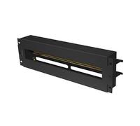 Lanberg 19" 3U collettore di tensione + guida DIN TS-35 nero