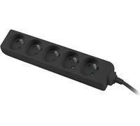 Lanberg Cavo di prolunga 3 m 5 x 230 V Nero conduttore in rame pieno