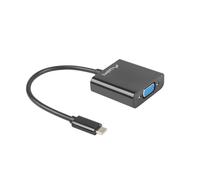 Lanberg - AD-UC-VG-01 cavo di interfaccia e adattatore USB - C VGA Nero