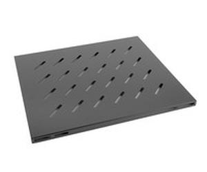 Lanberg AK-1003-B Fixed Rack Shelf 465 x 500 mm 120 kg Capacity Black 1 he