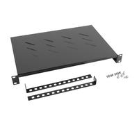 Lanberg AK-1004-B Mensola per scaffale Nero 25 kg 1U 48,3 cm (19") 482,6 mm