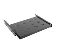 Lanberg AK-1006-B Mensola regolabile Nero 60 kg 1U 48,3 cm (19") 465 mm Sliding
