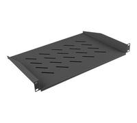 Lanberg AK-1008-B Fixed Shelf 19 Inch 483 x 315 mm Black Accessori rack 1 he