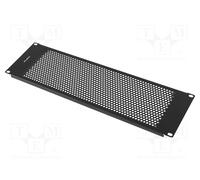 Z33279 Mascherina 3U nera standard: 19" perforata LANBERG