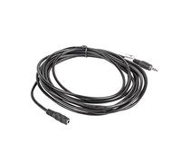 lanberg ca-10cc mjfj BK 0050 Jack Maschio a Jack da 3.5 mm Femmina Stereo Audio Cable, 5 m Nero