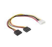 lanberg ca-11cu hdsa 0030" Molex (Poli) Maschio a SATA (15POL) Jack 2 X Cavo Alimentazione, 30 cm Colore: Multicolore