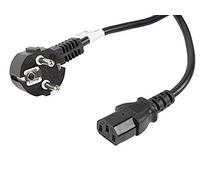 lanberg CA-C13C-11CC-0100-BK CEE 7/7 - Cavo di Alimentazione Shuko, Presa IEC 320 C13, 10 m, Nero