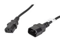 lanberg CA-C13E-11CC-0050-BK Iec 320 C13 Socket to Iec 320 C14 Socket Power Cabl