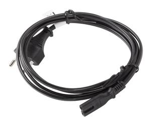 Lanberg CA-C7CA-11CC-0030-BK cavo elettrico Nero 3 m CEE7/16 Connettore C7 - Nouvo