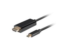 Lanberg CA-CMHD-10CU-0018-BK cavo e adattatore video 1,8 m USB tipo-C HDMI