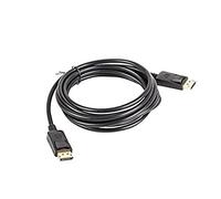 lanberg CA-DPDP-10CC-0030-BK Displayport 1.1A (19Pol) Maschio a DisplayPort (19Pol), Cavo 4K, 3 m, Nero
