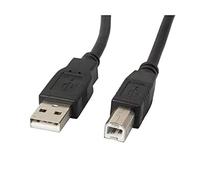 Lanberg CA-USBA-11CC-0018-BK USB 2.0 A Male to USB 2.0 B Male Cable with Ferrite