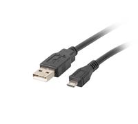 Lanberg CA-USBM-10CC-0010-BK Cavo USB 1 m 2.0 Micro-USB B USB A Nero (CA-USBM-10CC-0010-BK) NEW