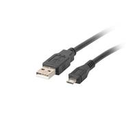 Lanberg CA-USBM-10CC-0010-BK cavo USB 1 m USB 2.0 Micro-USB B USB A Nero