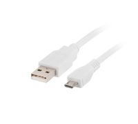 Lanberg CA-USBM-10CC-0010-W Cavo USB 2.0 1 m Micro-USB A Bianco - Nouvo