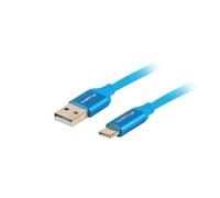 Lanberg CA-USBO-22CU-0010-BL cavo USB 1 m USB 2.0 USB C USB A Blu
