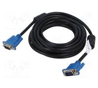 Cavo VGA Lanberg CA-VGAC-10CU-0050-BK 5 m D-Sub Maschio Nero
