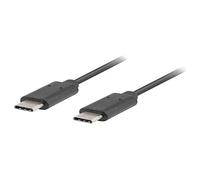 LANBERG CABLE 2.0 USB C MALE/USB C MALE 1M BLACK