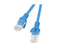 LANBERG Cable DE Red PCU6-10CC-0050-B, RJ45, UTP, Cat 6, 0.50M, Azul