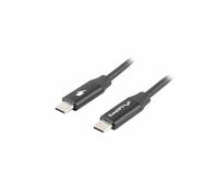 LANBERG CABLE USB C MALE/MALE 0.5M QUICK CHARGE BLACK