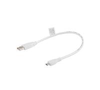 lanberg Cavo USB 2.0 Maschio/Micro USB Maschio 0.3m Bianco