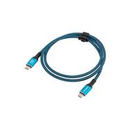 Lanberg Cavo USB-C M/M USB4, 1,0 m, 240 W, 8 K, 60 Hz, nero/blu
