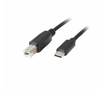 LANBERG Cavo USB USB-C M USB a USB-B M 2.0 1.8M Black Ferrite