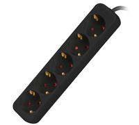 LANBERG Ciabatte Marca Modello 5 Outlet SCHUKO Nero 1.5M Strip