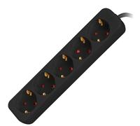 Lanberg Regleta 5 Tomas Schuko Negra 3m