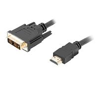 LANBERG KABEL HDMI -> DVI-D(18+1) M/M SINGLE LINK, CZARNY 0,5 M
