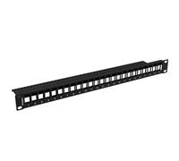 LANBERG KEYSTONE PATCH PANEL 19'', 24 PORTE 1U, NERO