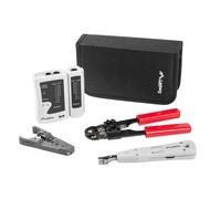 Lanberg KIT DE HERRAMIENTAS PARA REDES NT-0301 TESTER PELACABLES CRIMPADORA