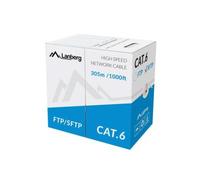 Lanberg LCS6-11CU-0305-S cavo di rete Grigio 305 m Cat6 SF/UTP (S-FTP)